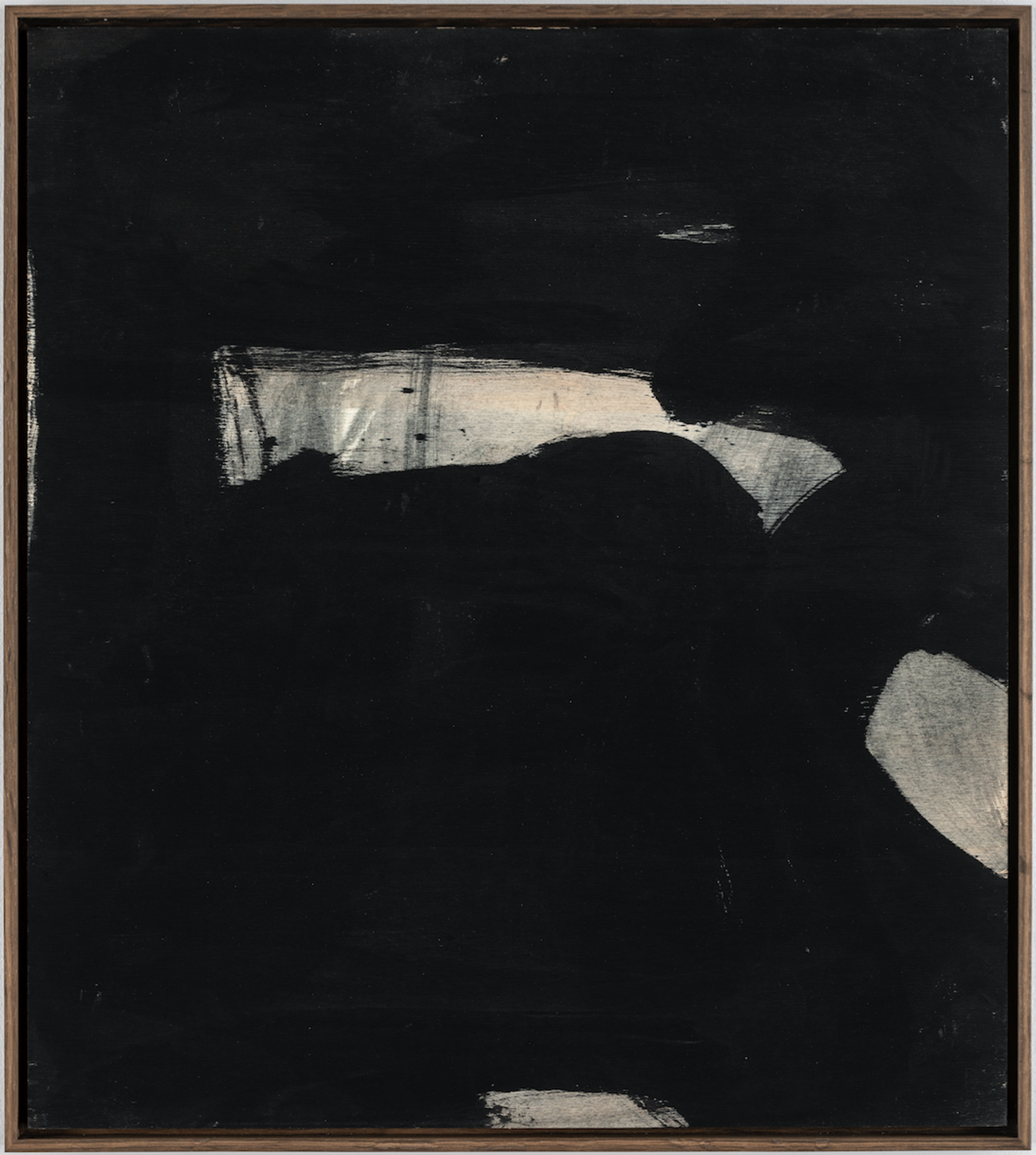 Claus Carstensen: Bunkerschlitz, 1991. Indian ink on plywood board, 55 x 49 cm.