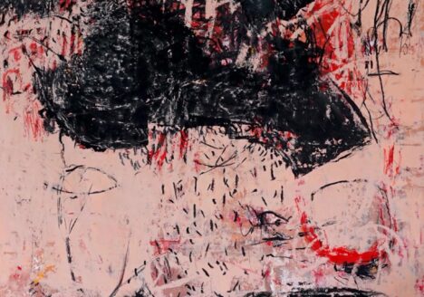 you recognize my restlessness? 2022, 150x115cm, cold wax and oil on canvas