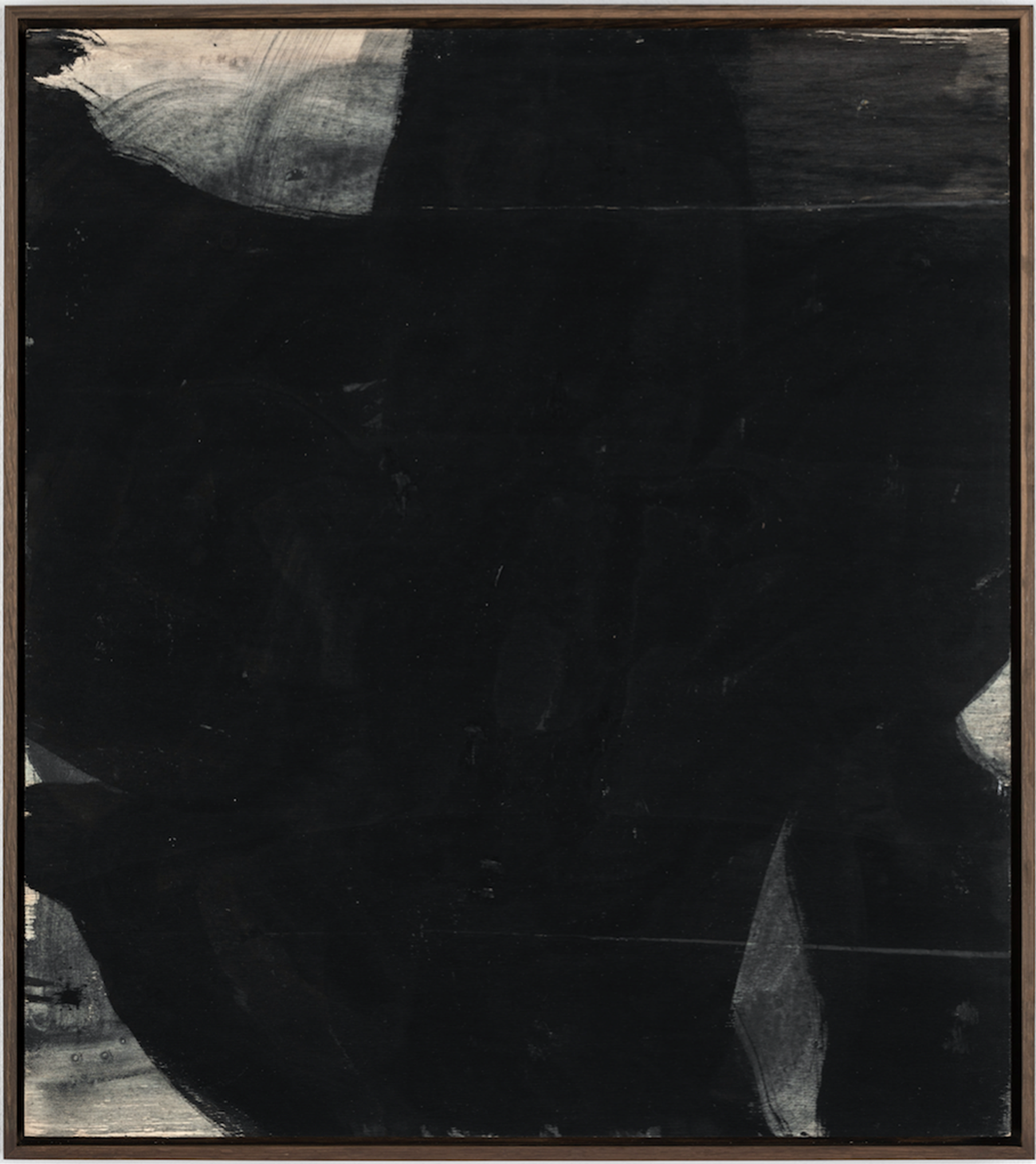 ImageGen (3) Claus Carstensen: Diamonds/Slits , 1991. Indian ink on plywood board, 55 x 49 cm.