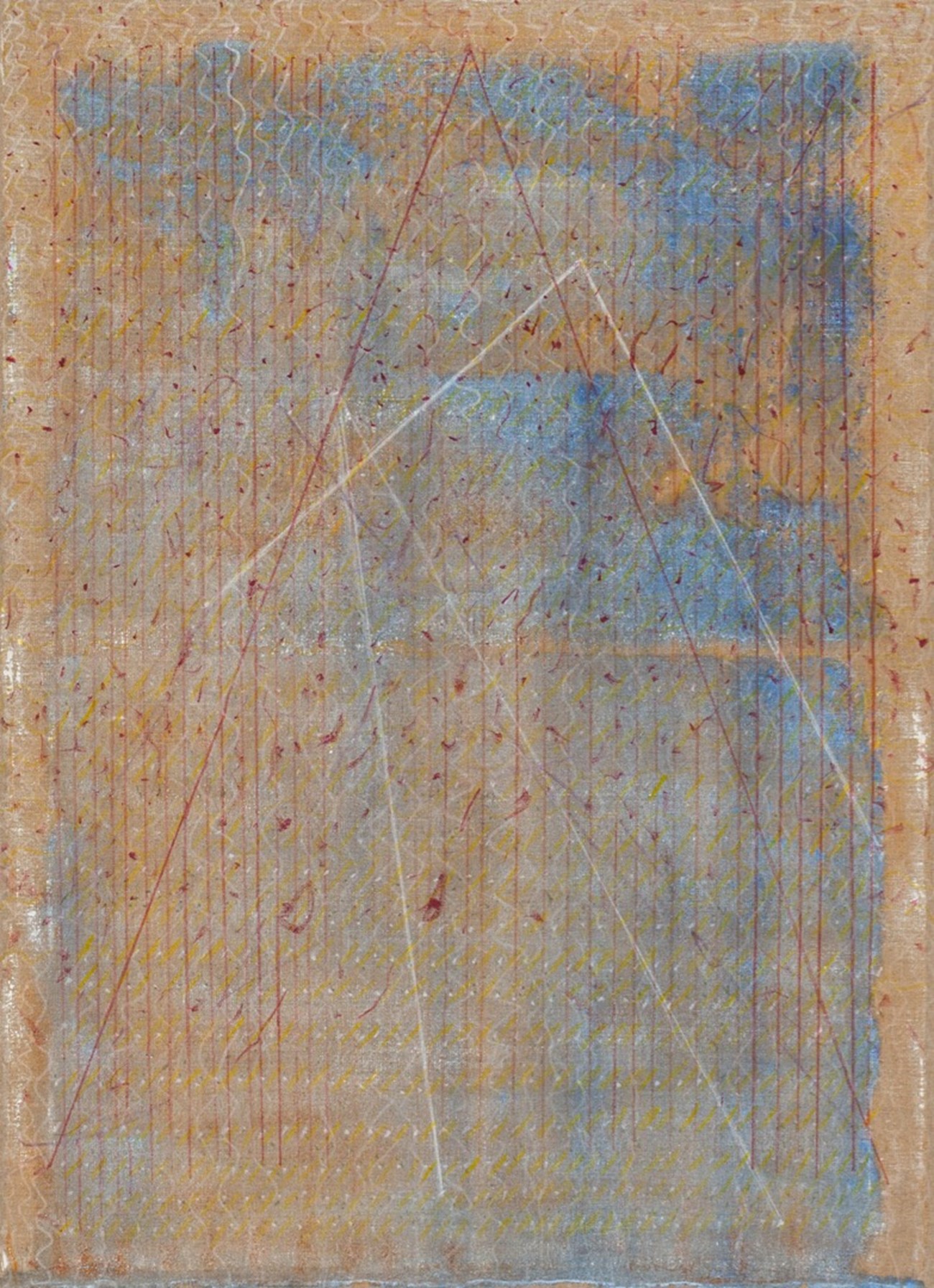 Mikkel Ørsted: π, 2019, Acrylic on linen, 160 x 116 cm