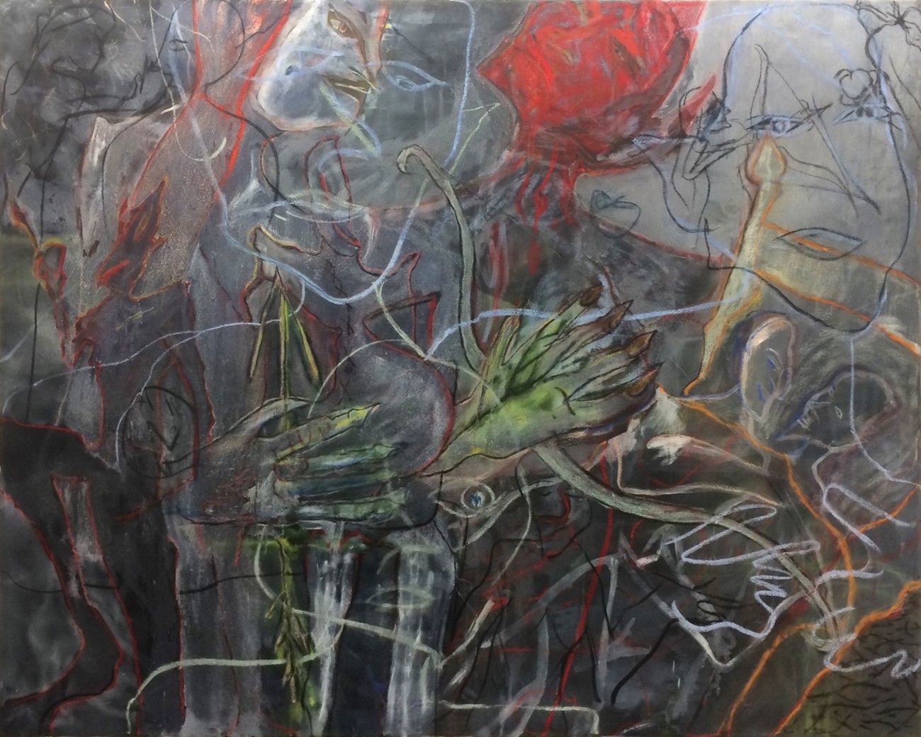 Sufie Elmgreen: Untitled (2), 2019, Oil on canvas, 120 x 150 cm