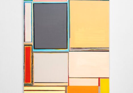 Anna Sørensen Forskydninger, 2022 Acrylic on canvas 200 x 120 cm