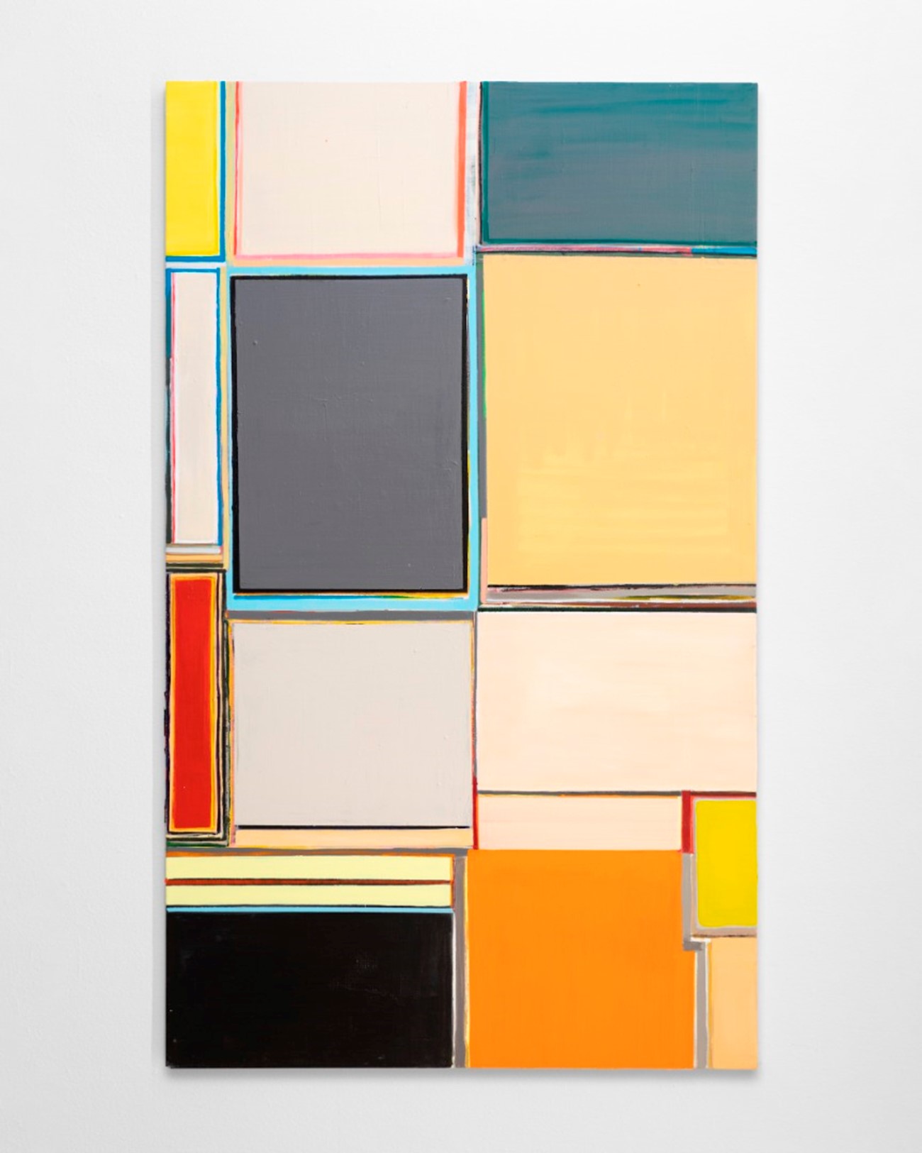 Anna Sørensen Forskydninger, 2022 Acrylic on canvas 200 x 120 cm