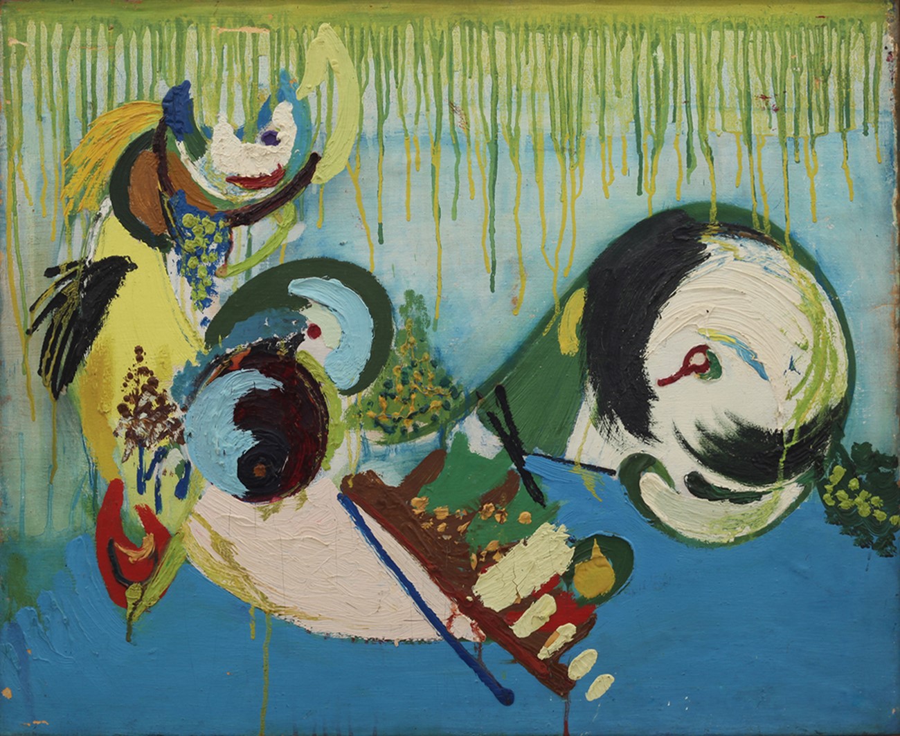 Ib Geertsen: Feminin Skikkelse, 1945, Oil on canvas, 60 x 73.5 cm