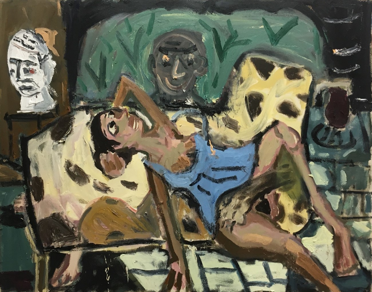 Dan Schein: Business, 2019, Oil on canvas, 115 x 147 cm