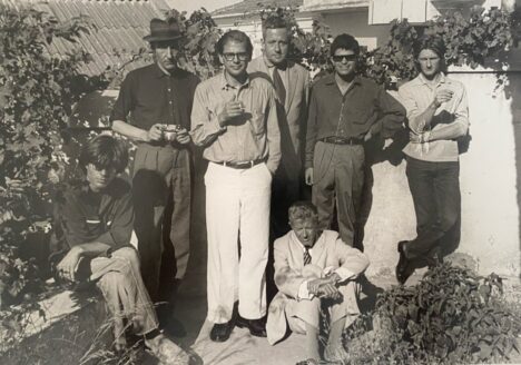 Allen Ginsberg Tangier Group, 1961 July 28h x 36w cm