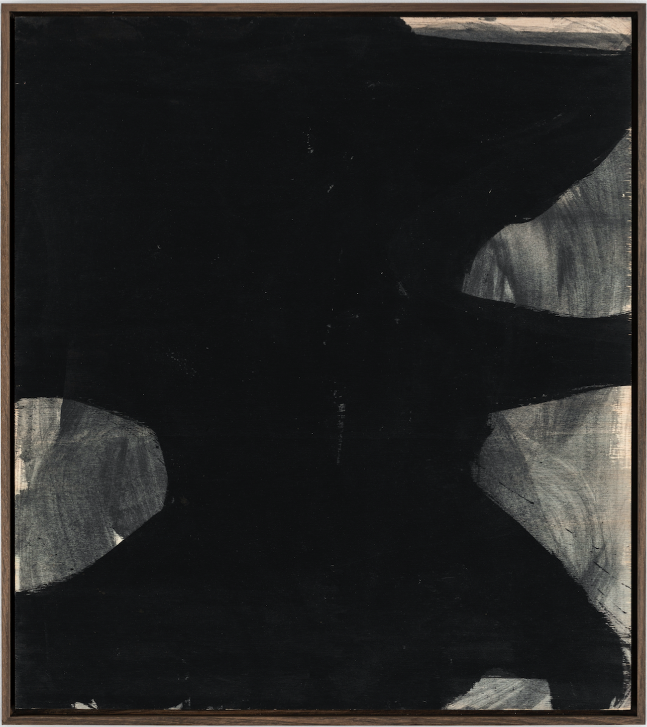 Claus Carstensen: The Silence of the Lambs, 1991. Indian ink on plywood board, 55 x 49 cm.