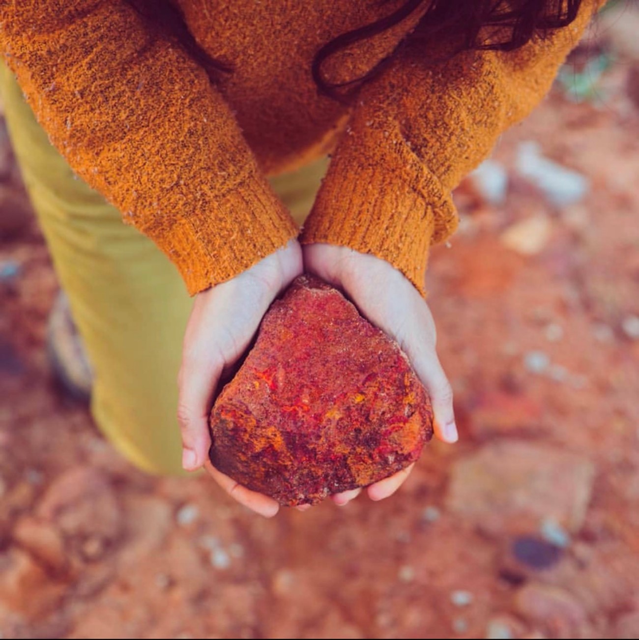 Mirella Salamé: Gift from the earth, Work process