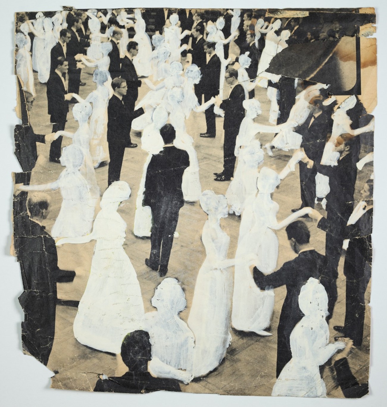 Bodil Marie Nielsen, Uden titel, 1962-64, collage, 25 x 25 cm