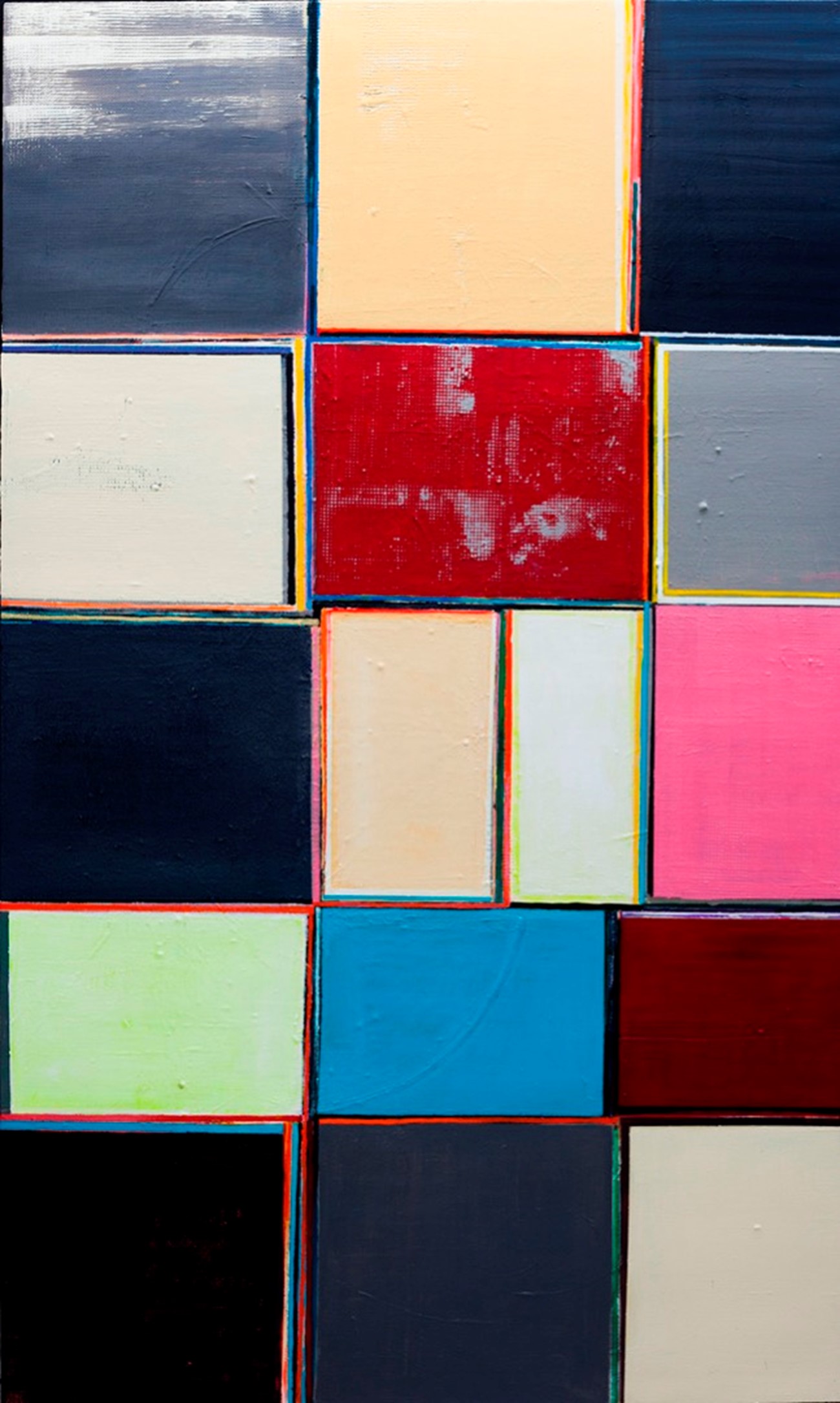 Anna Sørensen: Untitled, 2020, Acrylic on canvas, 200 x 120 cm
