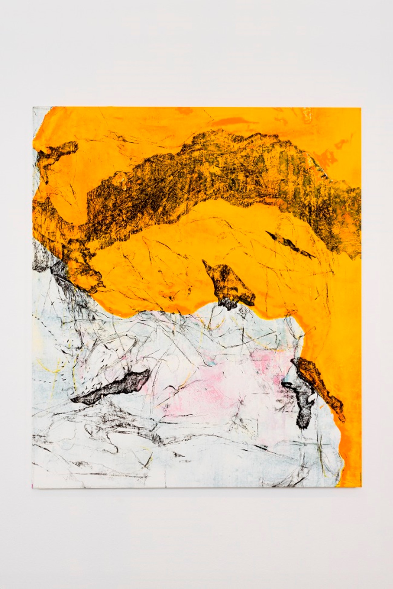 Nile rendering, 2024, Cold wax and oil on canvas, 160 x 130 cm (1)