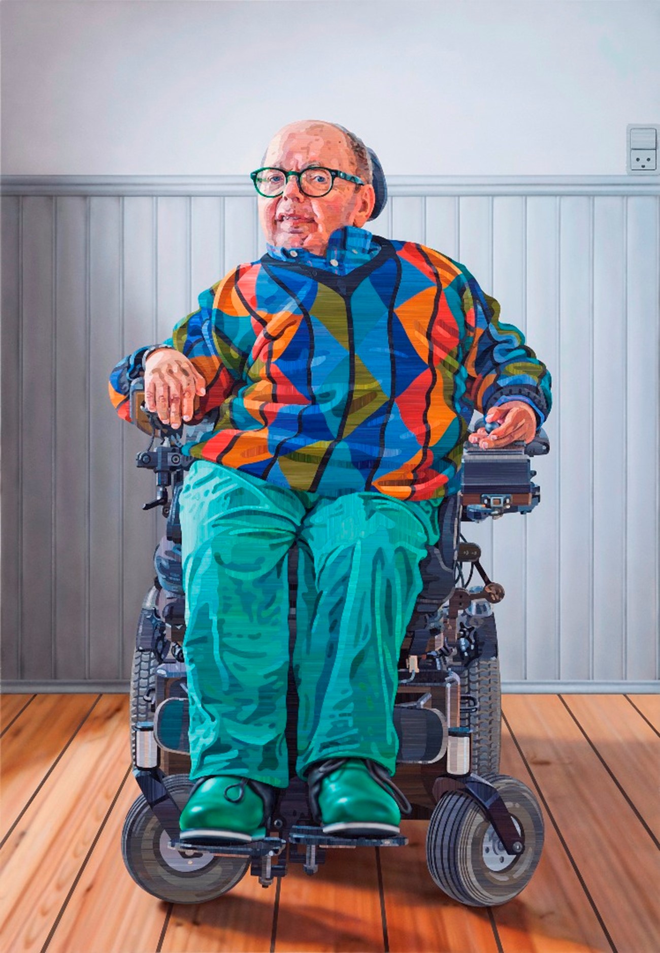 Allan Otte: Evald, 2016-2017, 169 x 117 cm, acrylic on MDF